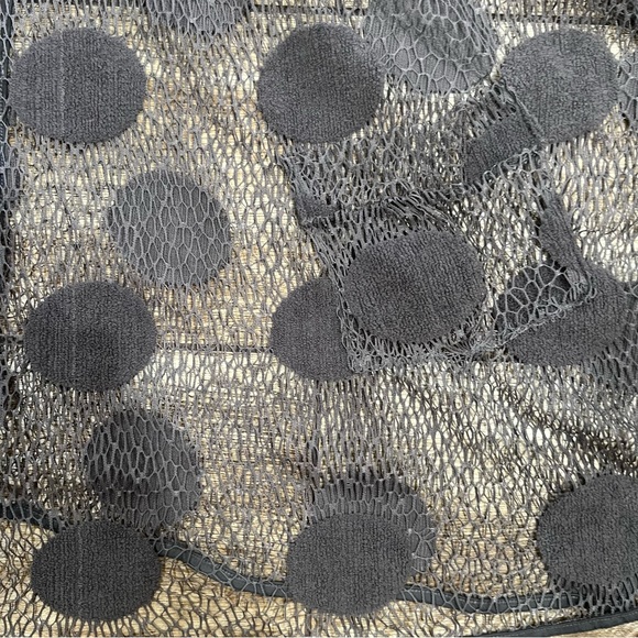 Heydari Sheer Netting Swing Polka dots Blouse Top Size 1 Rare - Picture 6 of 13